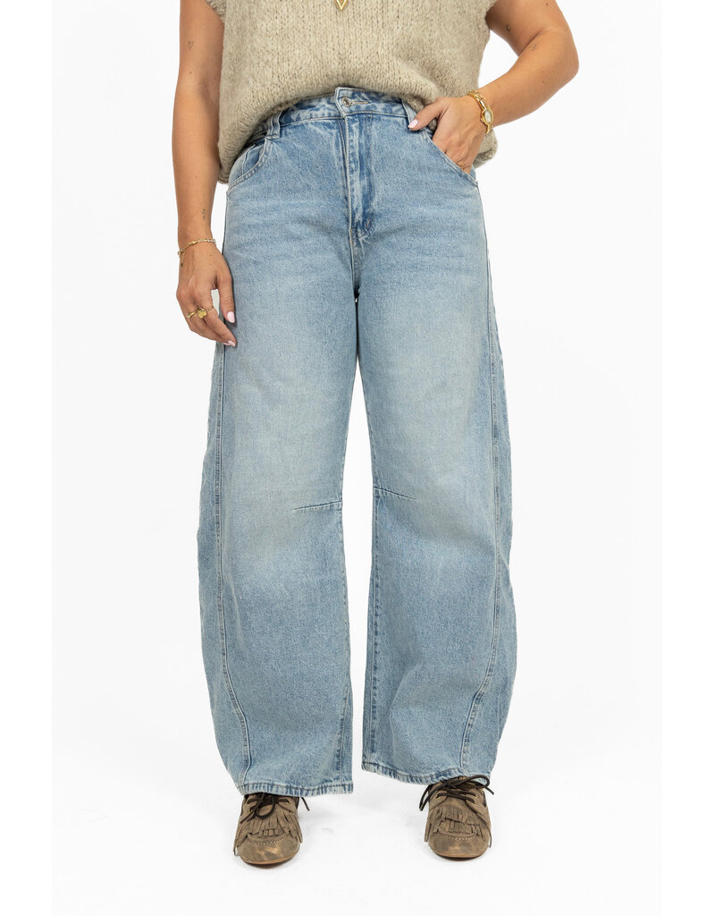 21Jewelz Balloon jeans - washed blauw