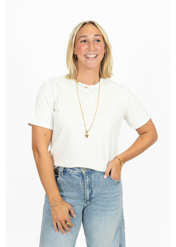 21Jewelz Effen basic t-shirt - wit