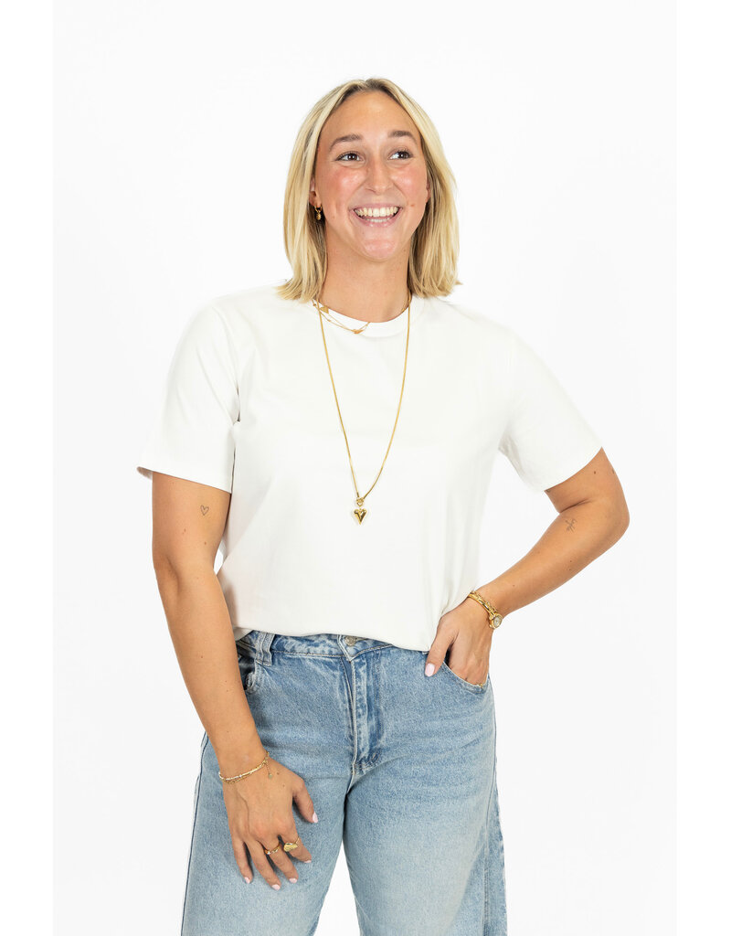 21Jewelz Effen basic t-shirt - wit