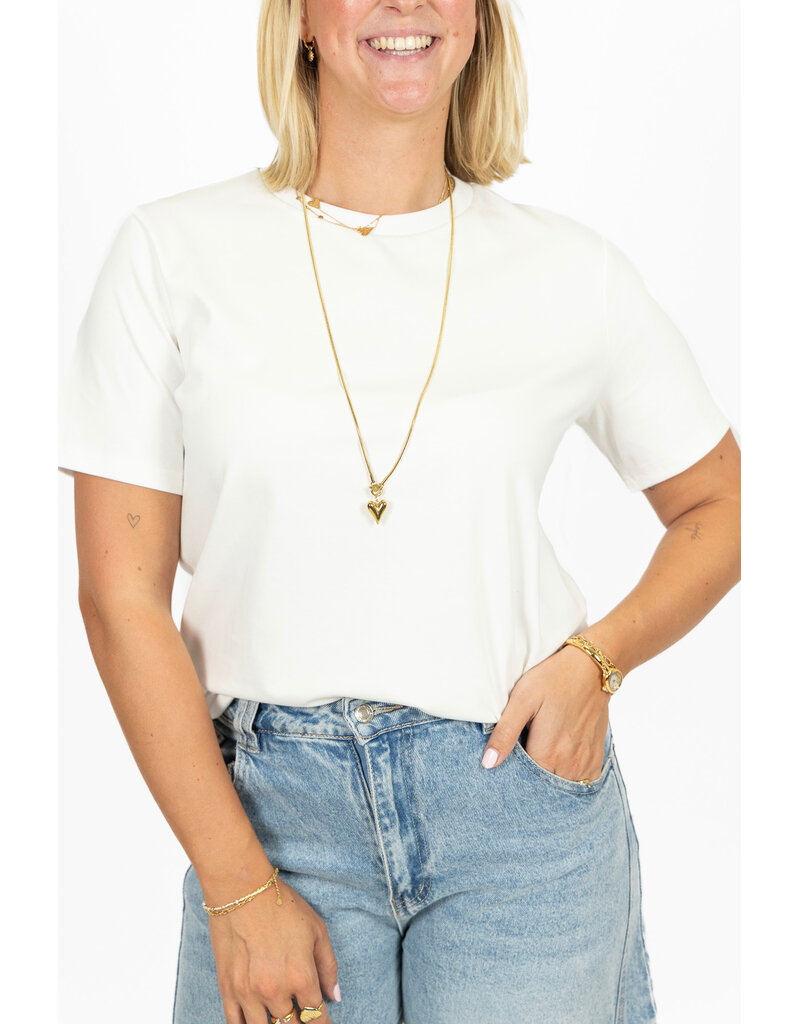 21Jewelz Effen basic t-shirt - wit
