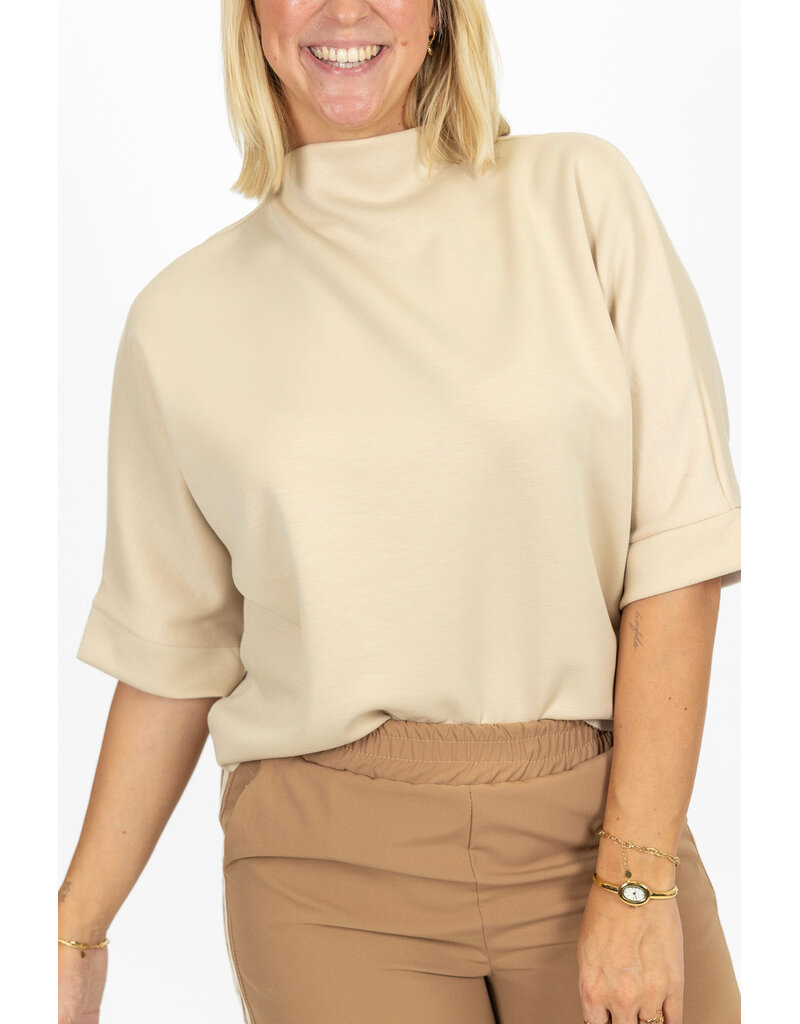 21Jewelz Sweatshirt met hoge hals - lichtbeige
