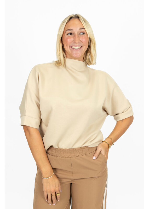 21Jewelz Sweatshirt met hoge hals - lichtbeige