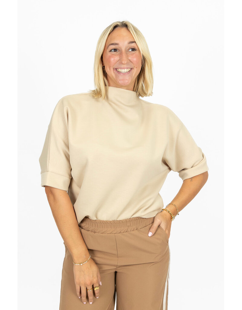 21Jewelz Sweatshirt met hoge hals - lichtbeige
