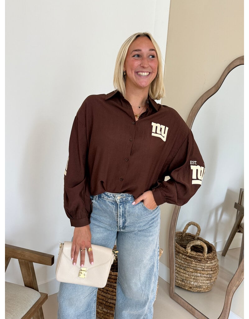 21Jewelz Blouse "NY" - bruin