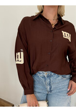 21Jewelz Blouse "NY" - bruin
