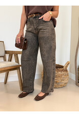 21Jewelz Barrel jeans - washed donkerbruin