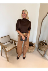 21Jewelz Sweatshirt met hoge hals - donkerbruin