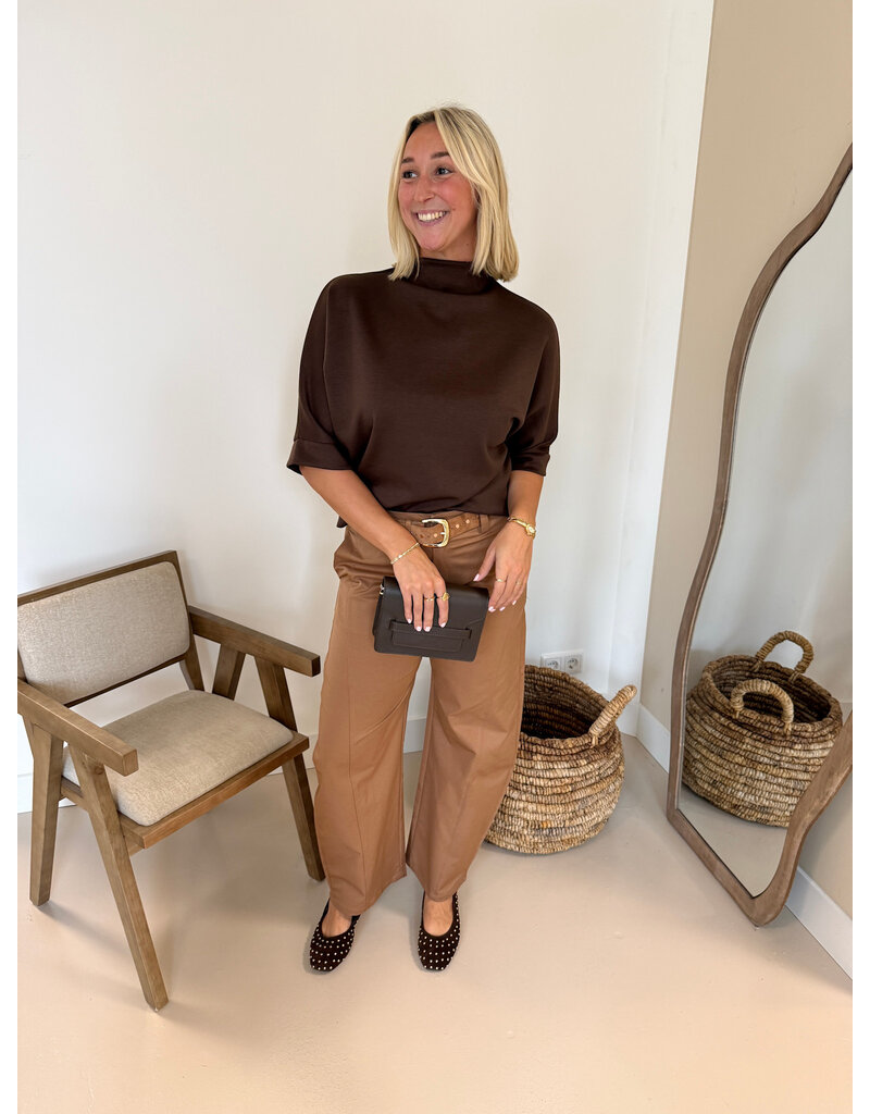 21Jewelz Sweatshirt met hoge hals - donkerbruin
