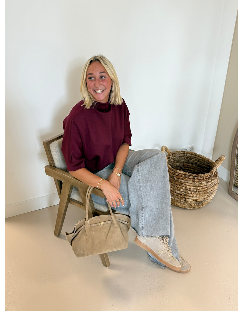 21Jewelz Sweatshirt met hoge hals - bordeaux