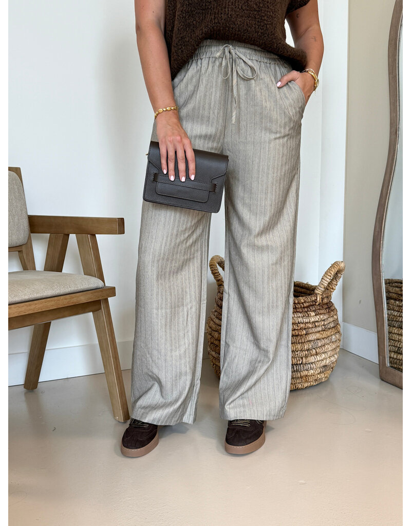 21Jewelz Pantalon met streep - taupe