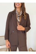 21Jewelz Effen blazer - bruin