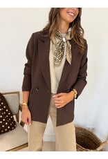 21Jewelz Effen blazer - bruin