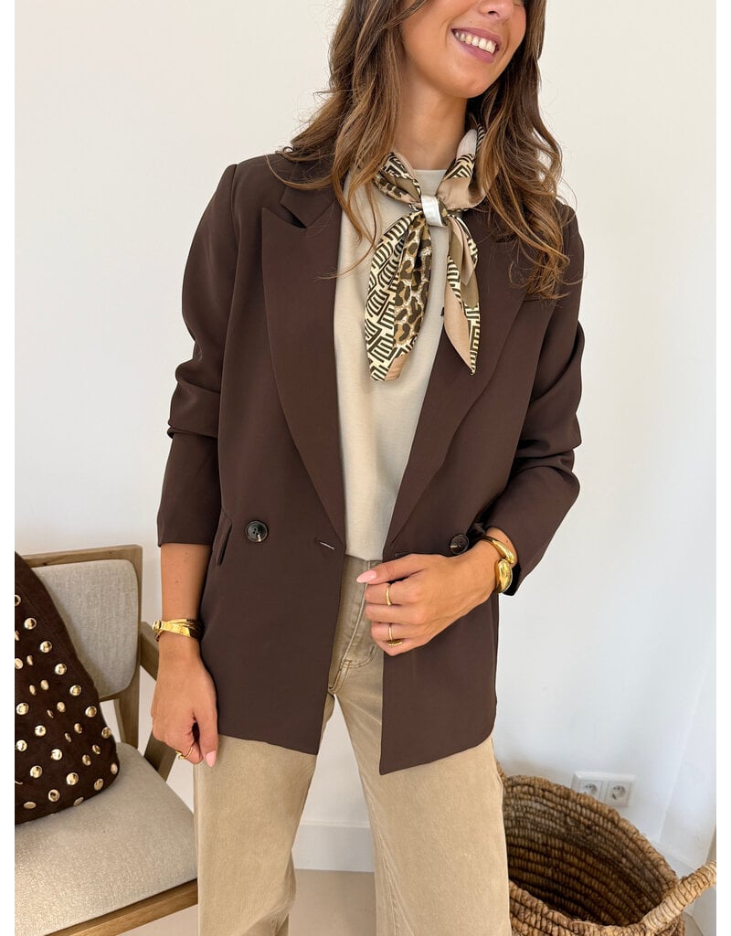 21Jewelz Effen blazer - bruin