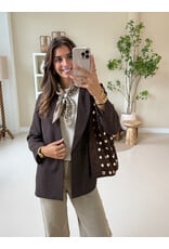 21Jewelz Effen blazer - bruin