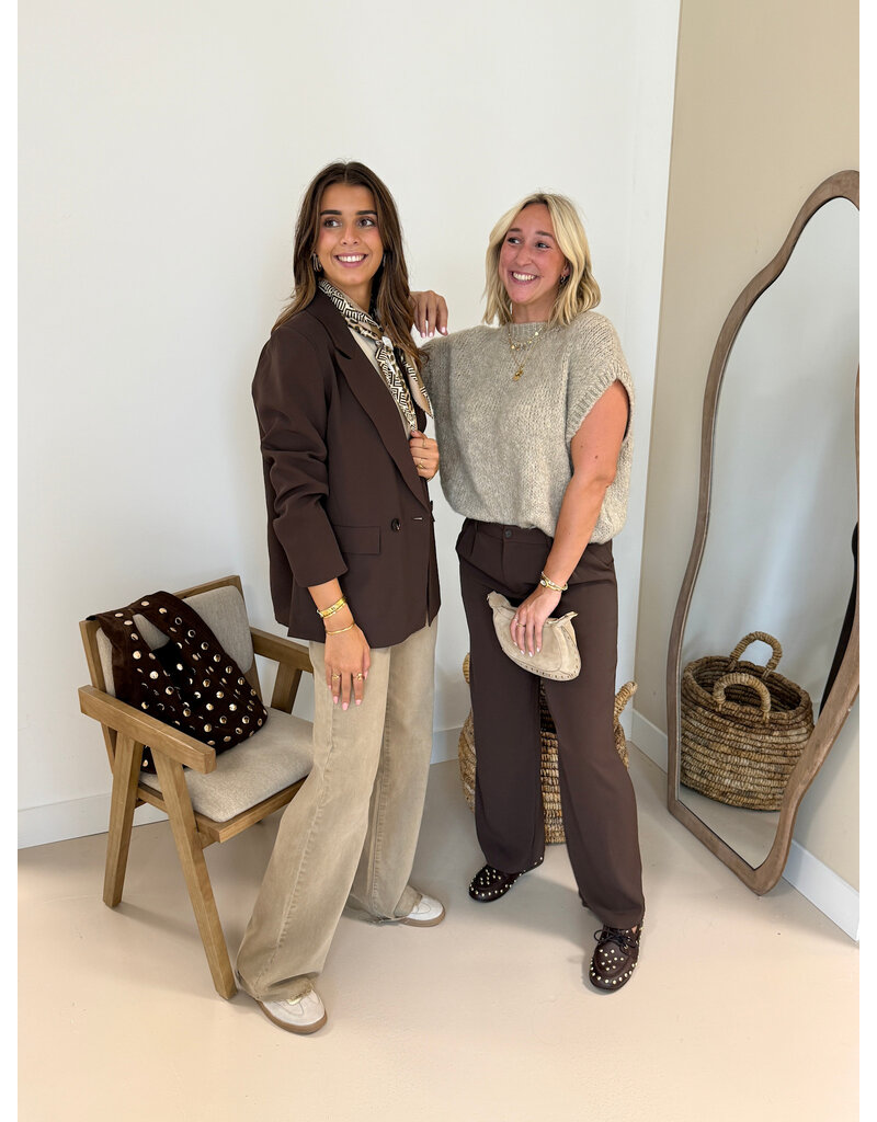 21Jewelz Knitted spencer - beige