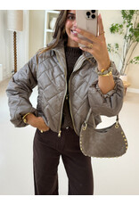 21Jewelz Gewatteerde jas - taupe