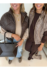 21Jewelz Gewatteerde bodywarmer - taupe