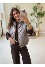 21Jewelz Gewatteerde bodywarmer - taupe