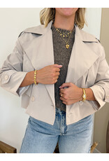 21Jewelz Korte trenchcoat - ecru