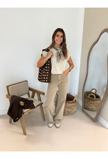 21Jewelz Extra tall wide leg jeans - beige