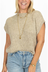 21Jewelz Knitted spencer - beige