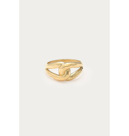 My Jewellery My Jewellery | Bold ring met lus 'hammered'