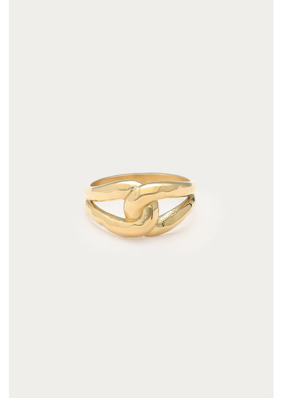 My Jewellery My Jewellery | Bold ring met lus 'hammered'