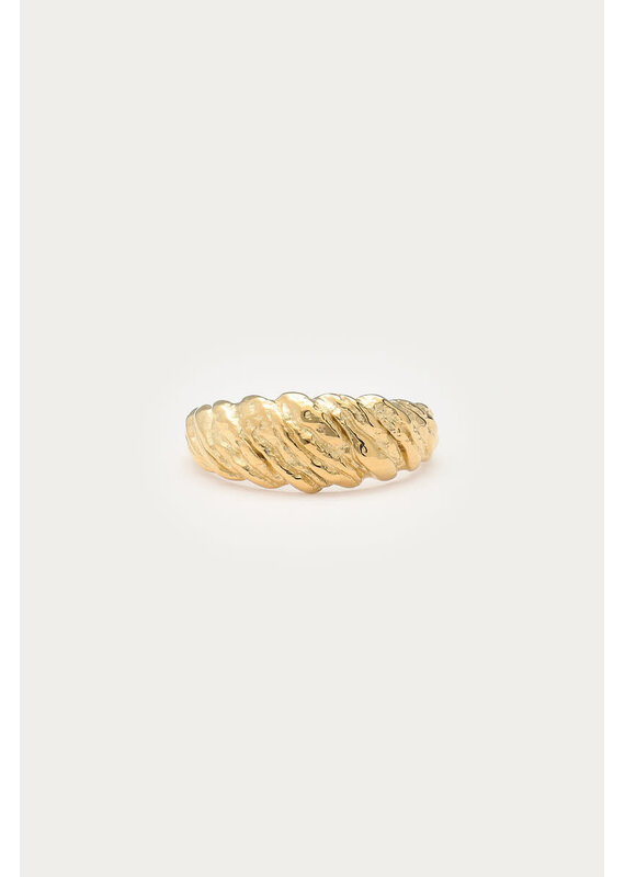 My Jewellery My Jewellery | Bold ring croissant 'hammered'