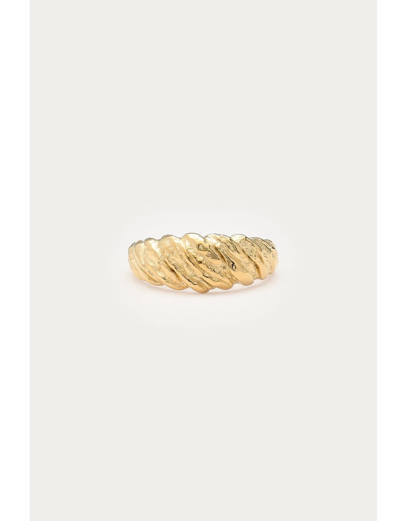 My Jewellery My Jewellery | Bold ring croissant 'hammered'