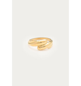 My Jewellery My Jewellery | Bold ring met wave 'hammered'