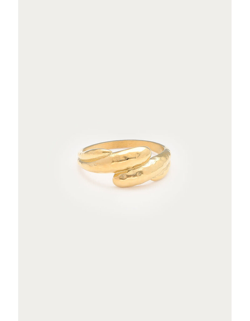 My Jewellery My Jewellery | Bold ring met wave 'hammered'