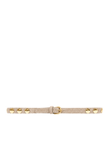 21Jewelz Suede riem met gouden studs - beige