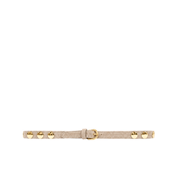 21Jewelz Suede riem met gouden studs - beige