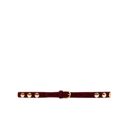 21Jewelz Suede riem met gouden studs - bordeaux
