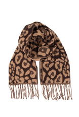 21Jewelz Sjaal met panterprint - bruin/camel