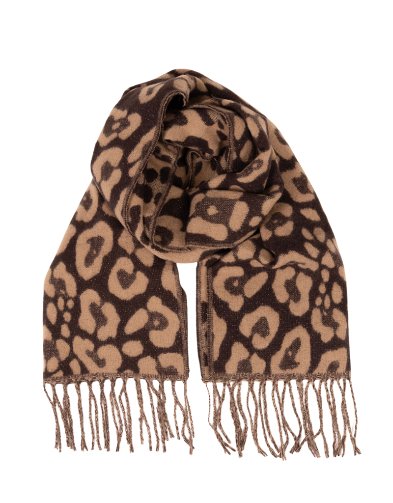 21Jewelz Sjaal met panterprint - bruin/camel