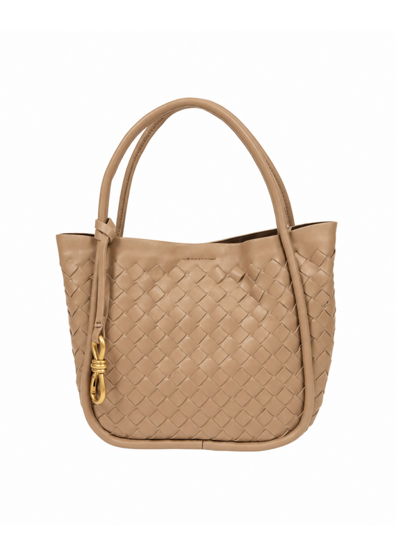 21Jewelz Handtasje met gevlochten details - beige