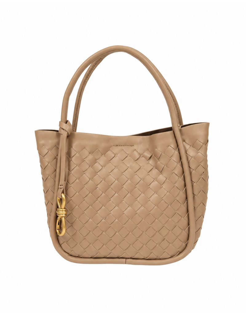 21Jewelz Handtasje met gevlochten details - beige