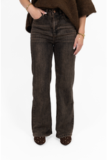 21Jewelz Wide leg jeans - washed donkerbruin