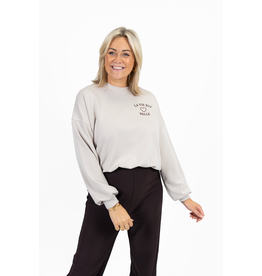 21Jewelz "La vie est belle" sweater - beige