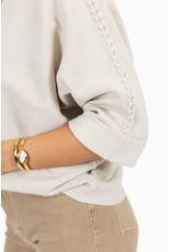 21Jewelz Trui met hoge hals en vlechtdetail - ecru