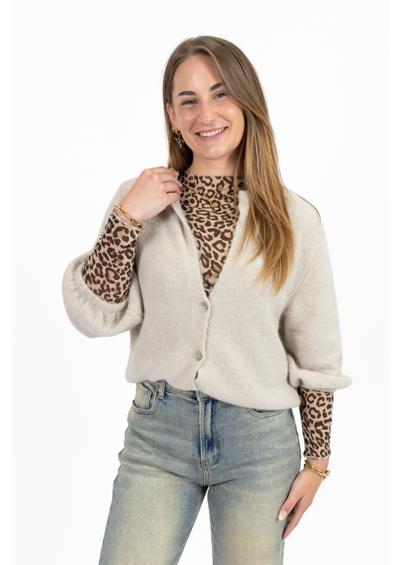 21Jewelz Wollig vestje  - beige