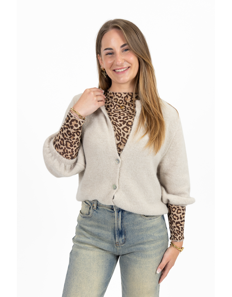 21Jewelz Wollig vestje  - beige