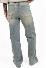 21Jewelz Wide leg jeans met lichte wassing - blauw