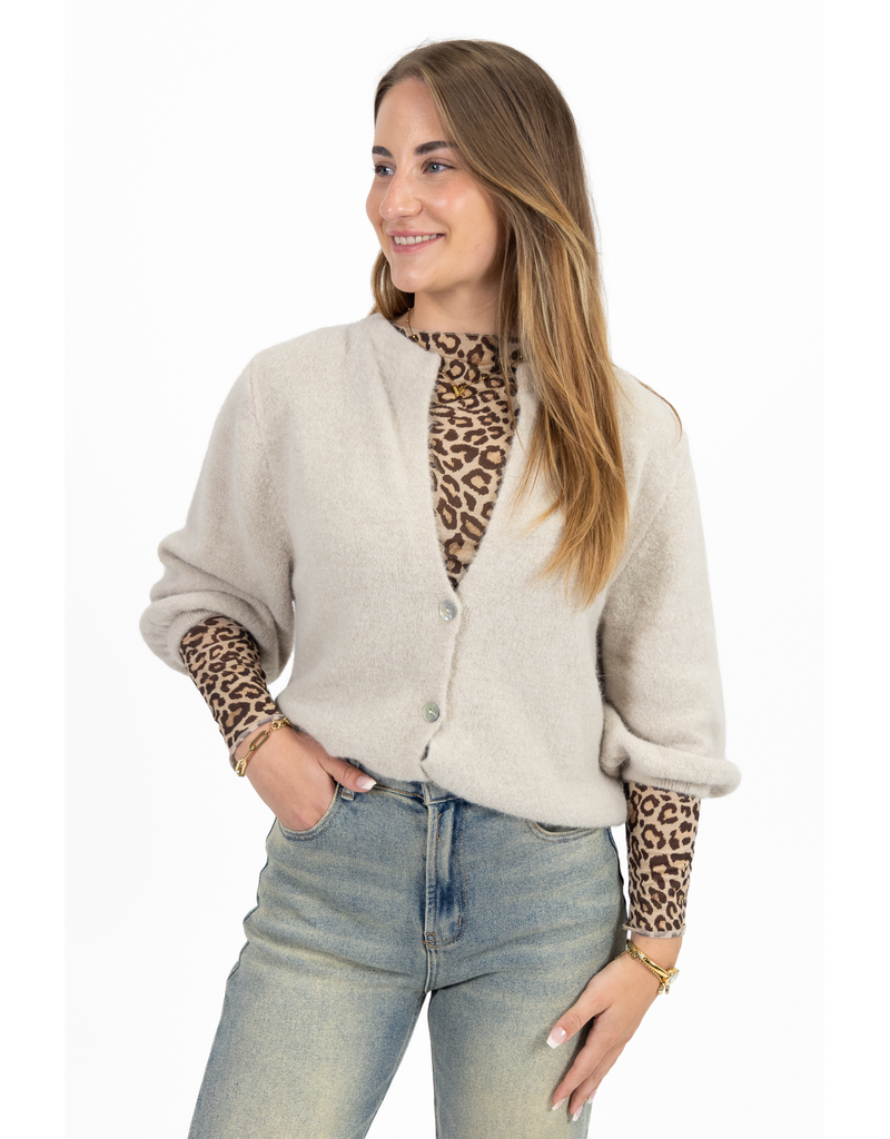 21Jewelz Cashmere top - panterprint