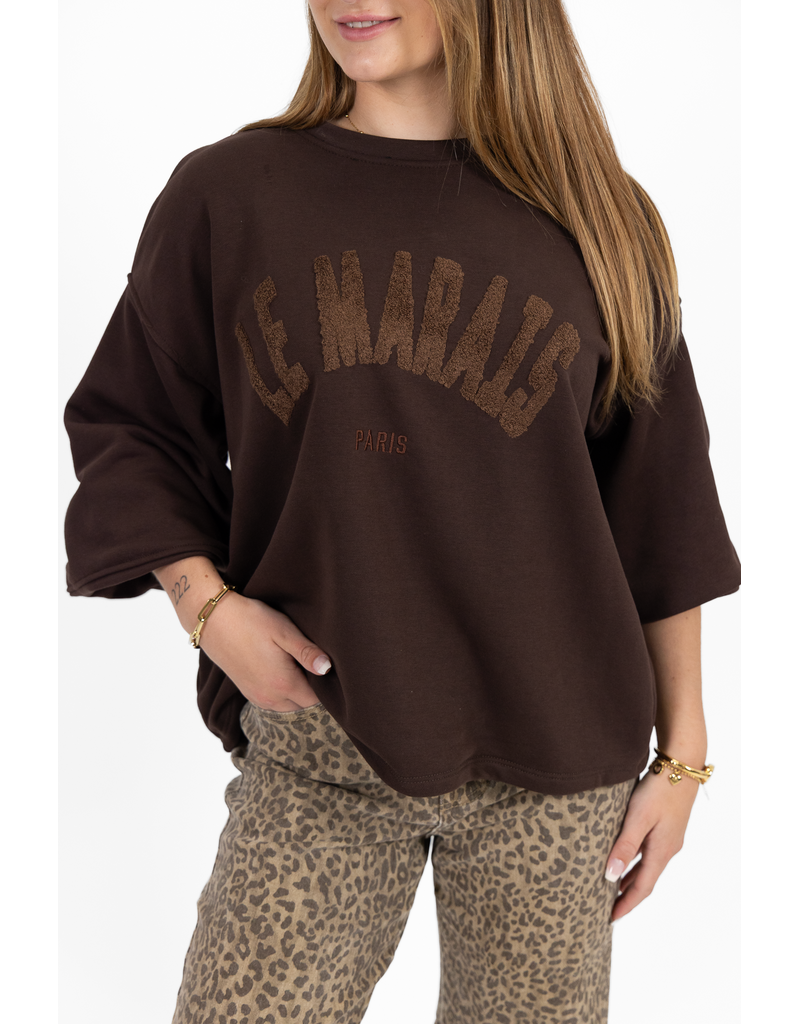 21Jewelz Le Marais Paris sweater - bruin