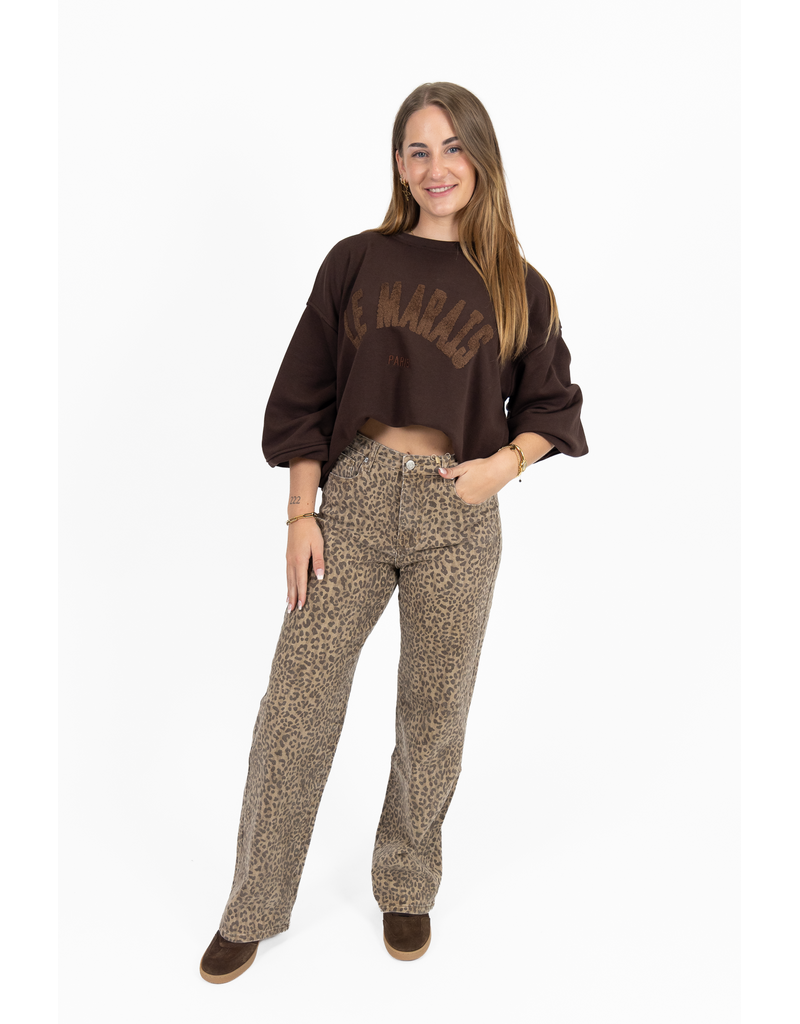 21Jewelz Le Marais Paris sweater - bruin