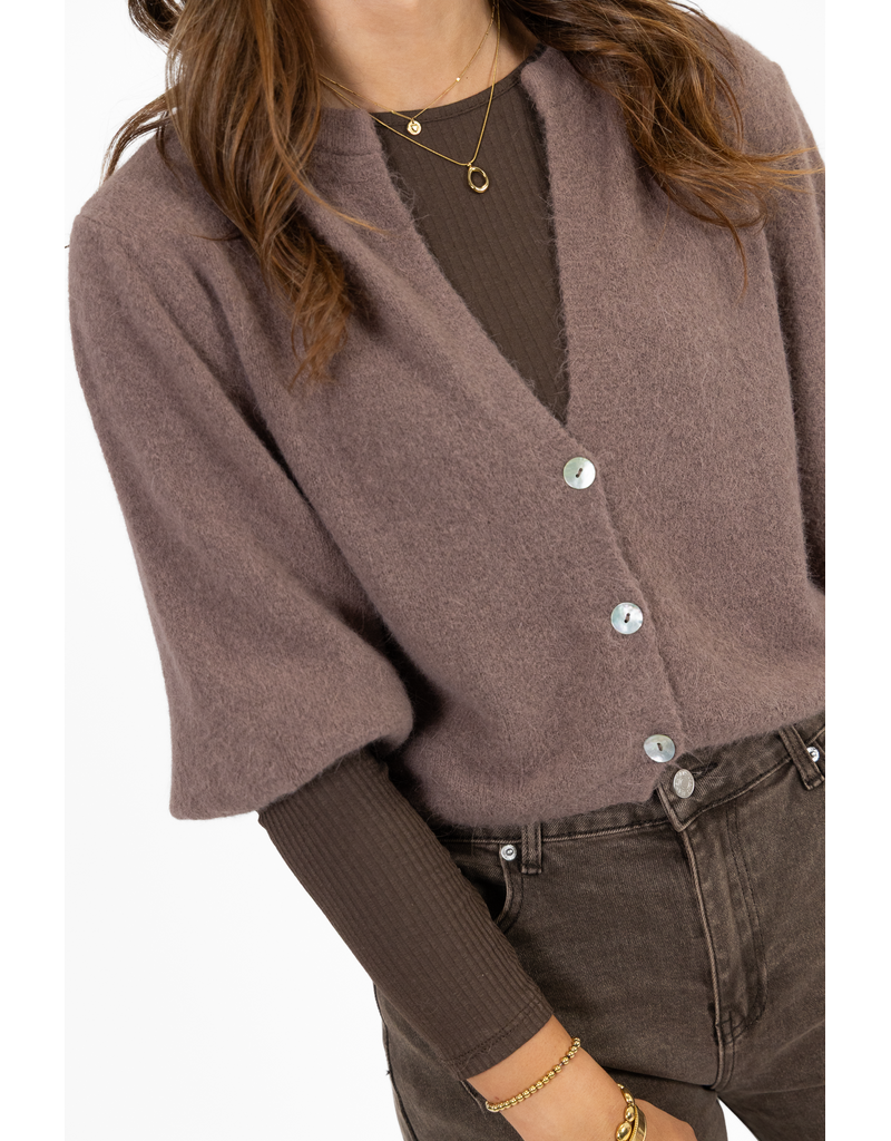 21Jewelz Wollig vestje - taupe