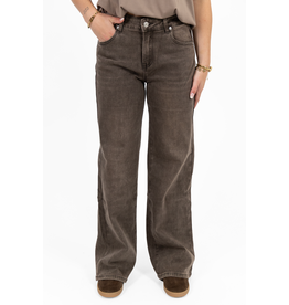 Redial Wide leg jeans - lichtbruin