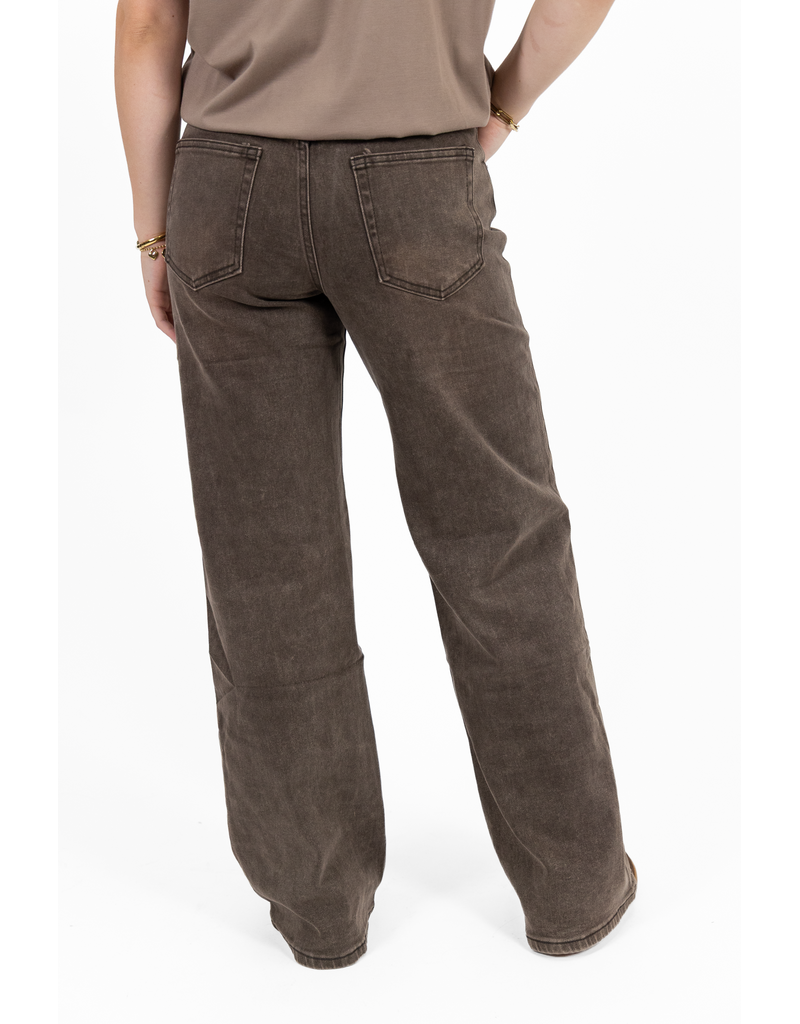 21Jewelz Wide leg jeans - lichtbruin